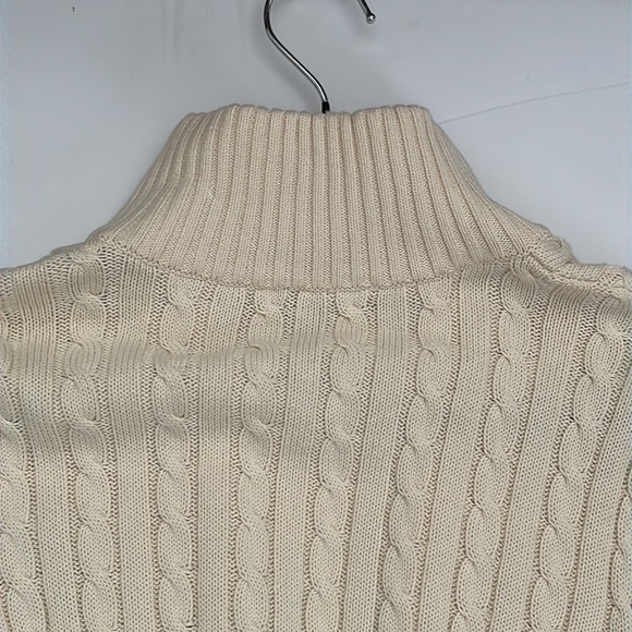 Lauren Ralph Lauren cream women’s zip cardigan size small - Picture 11 of 11